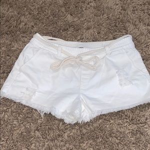 Aerie white tie shorts